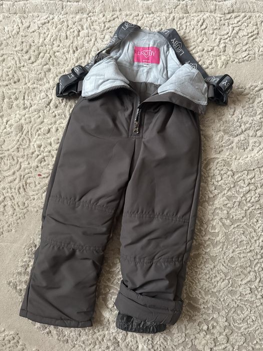 Зимовий дитячий мембранний термо  комбінезон на дівчинку 86-110
