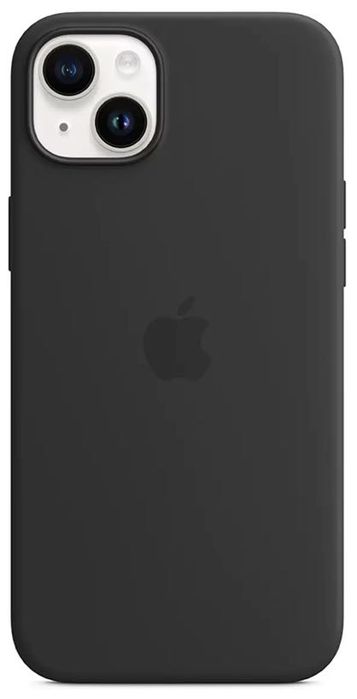 Capa Apple iPhone 14 Plus de silicone com Magsafe (cor: meia-noite)- nova