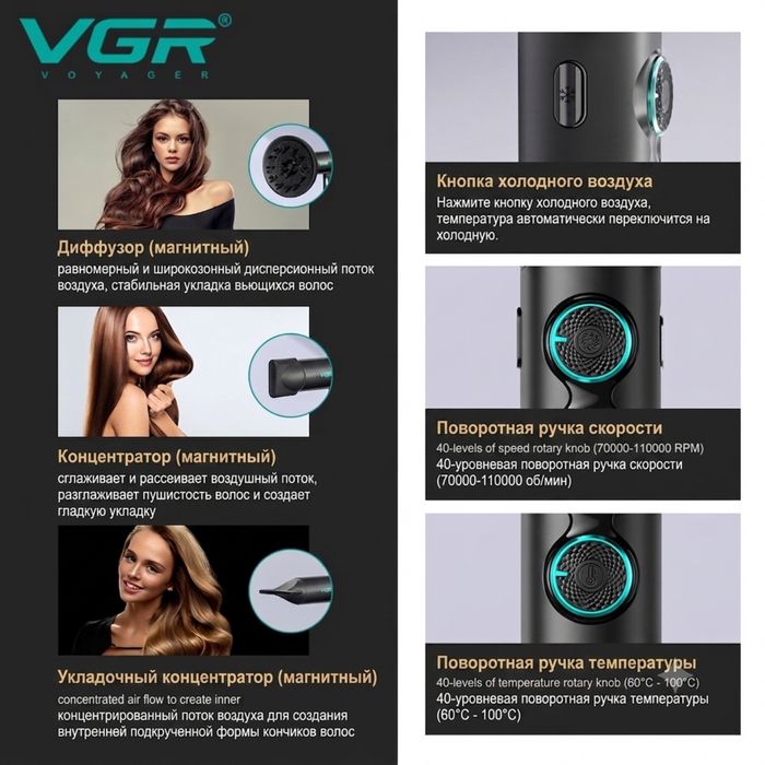 Професійний фен VGR V-401