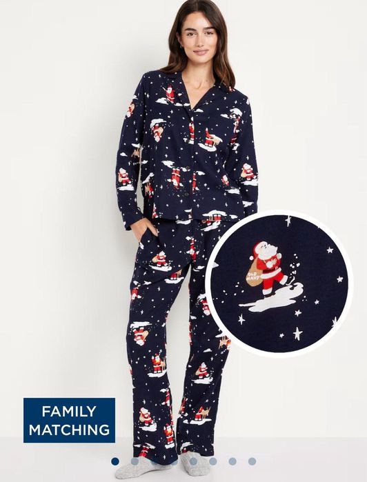 Пижама Old Navy фланель XС, термо Вікторія піжама довга,штаны для дома