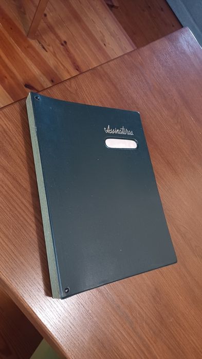 Pasta  documentos para assinatura (vintage)