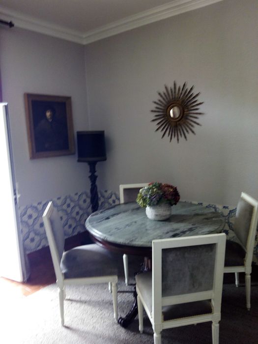 Quatro cadeiras veludo cinza