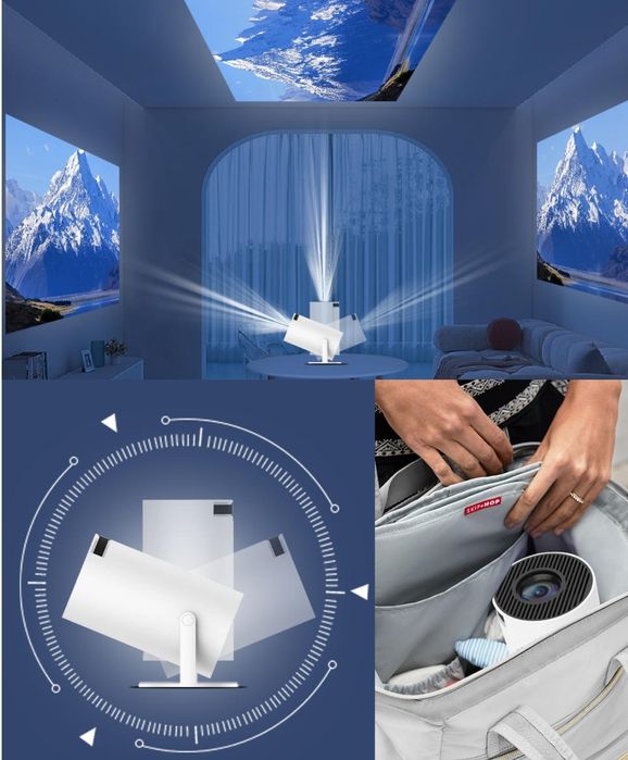 6000-Lumen LED Projector with Android 11 + 4D Keystone / PROMOTIONAL PRICE64740541749889122