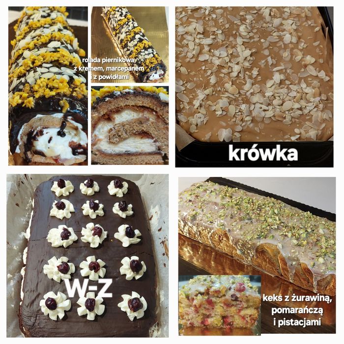 Domowe ciasta,pączki,torty,deserki,babeczki,słodki stół,malinowa chmur