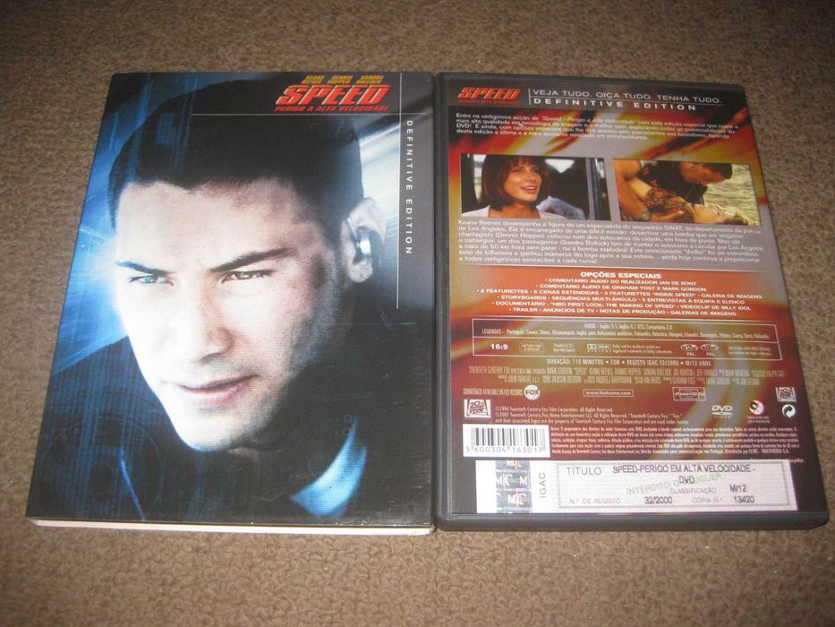 "Speed" com Keanu Reeves/Edição Especial com 2 DVDs/Slidepack!