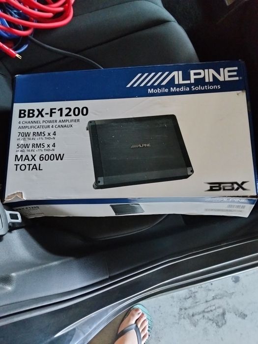 Amplificador alpine 600w 4 canais