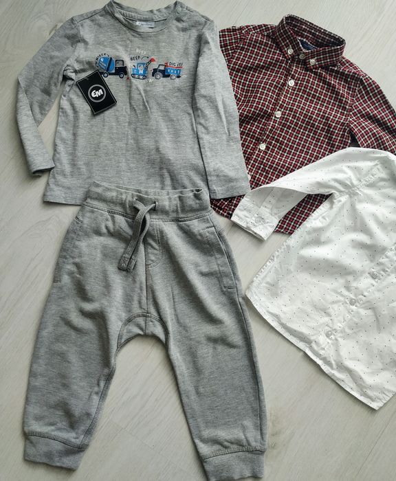 Величезний пакет брендового одягу хлопчик 12м-18м-2.5р.