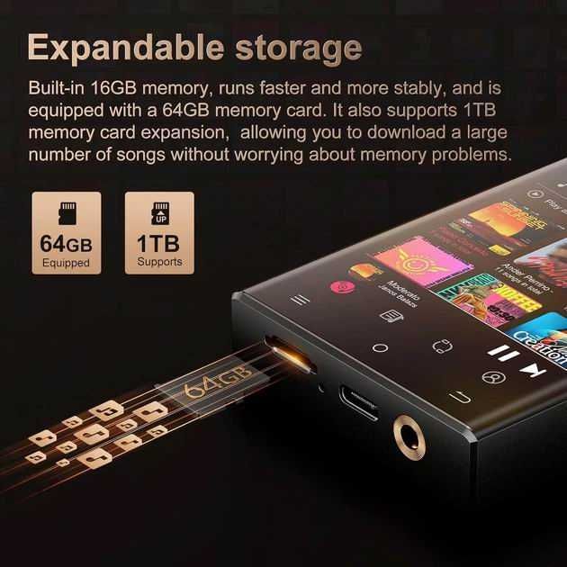 Oilsky M308 64GB, Плеєр Hi-Fi, металевий корпус