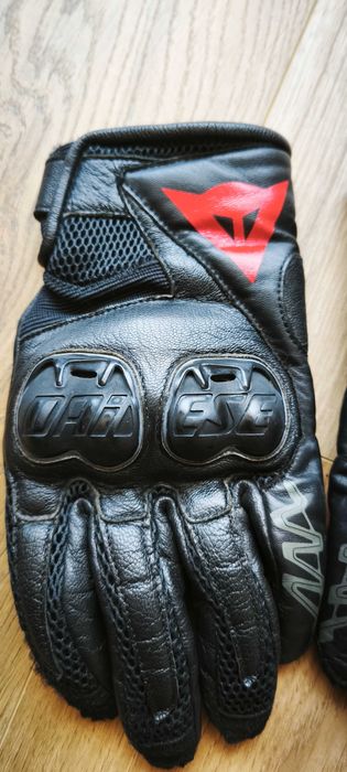 Luvas de mota Dainese MIG C2 – Pele – Pretas