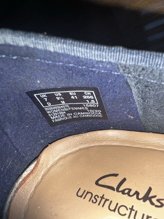 Балетки Clarks Freckle Ice сині 40р