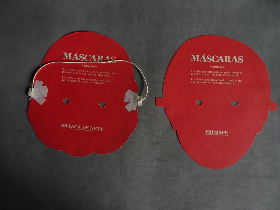 Máscaras Disney Branca de Neve e Príncipe