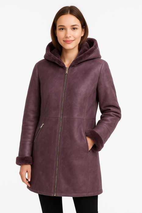 Дублянка з еко-замші з утепленням із штучного хутра.
