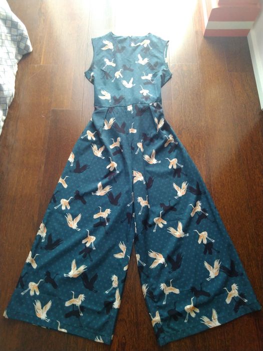 Macacão Azul Petróleo Novo