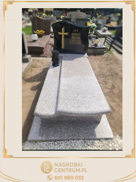 Nagrobek granitowy 4500 Andrychów z 10 letnią gwarancją