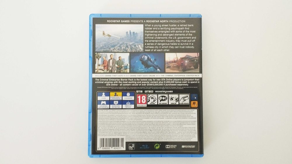 PS4 - GTA 5 - Premium Edition - Completo com Mapa