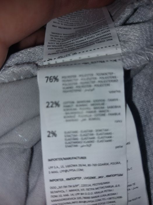 NOWE Spodnie materiałowe siwe męskie slim Sinsay rozmiar S