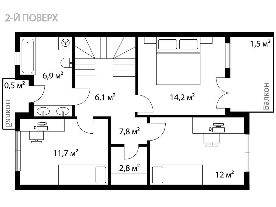 3-кімнатний таунхаус з ремонтом | SHERWOOD | Ужгород - SW 39