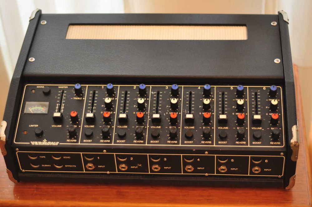 Vermona Regent 1060 mesa de som amplificada vintage (spring reverb)