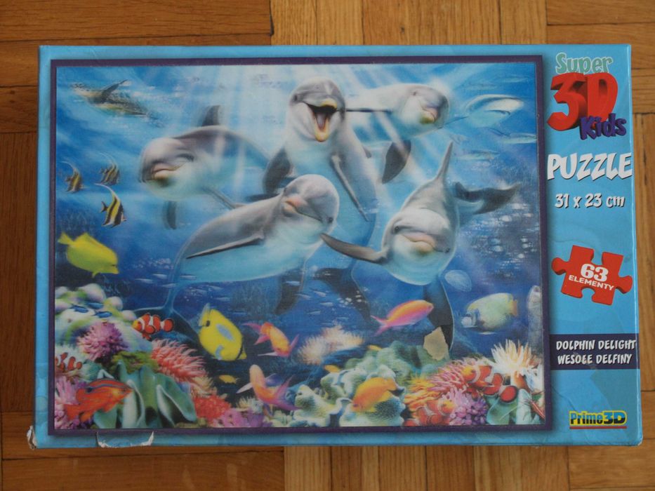 Puzle puzzle delfiny 3D