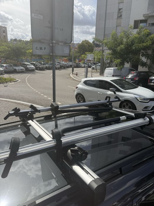 Barras tejadilho e suporte de bicicletas original Mercedes