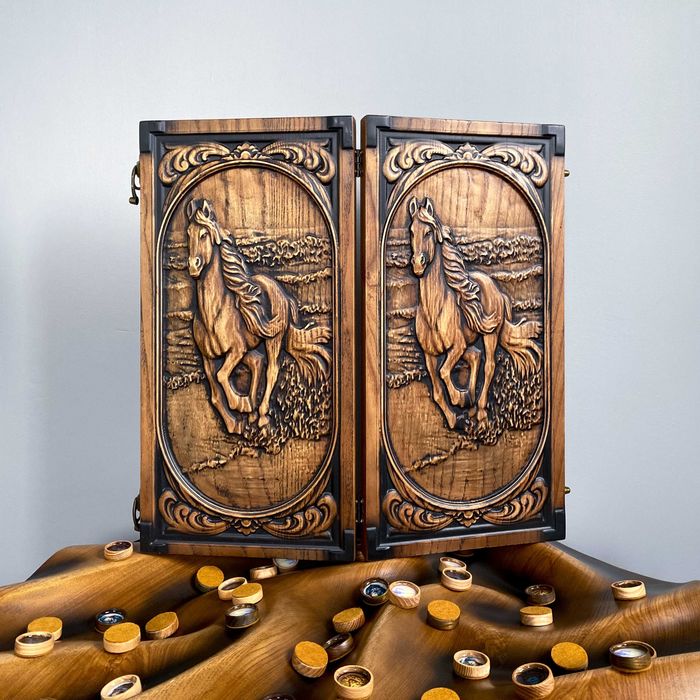 Подарочные Нарды Ручной работы из Дерева ручной работы Премиум