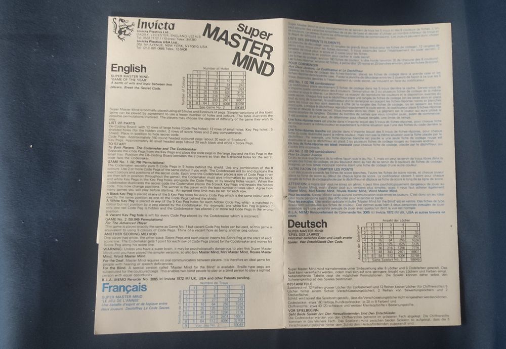 Gra Super Master Mind