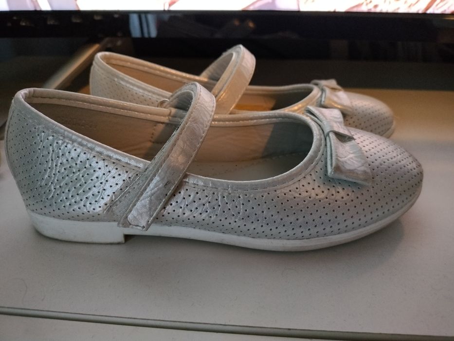 Buty baletki srebrne 31 (wkl.19cm) Nelli blu