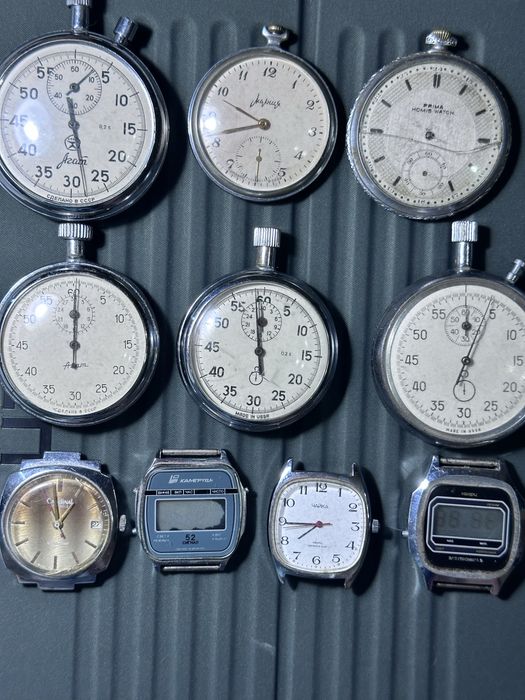Карманные часы, секундомер молния агат