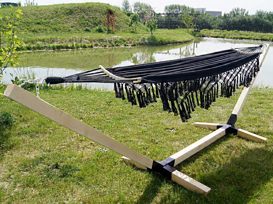 Zestaw Stelaż + Hamak 2os Boho komplet przenośny Comfort Zone 200 KG