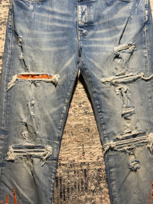 amiri flame jeans rare legit