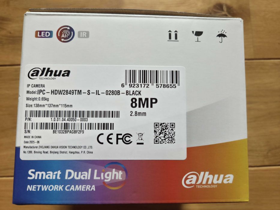 Nowa Kamera IP Dahua IPC-HDW2849TM 8 Mpx Dual Light Black Czarna