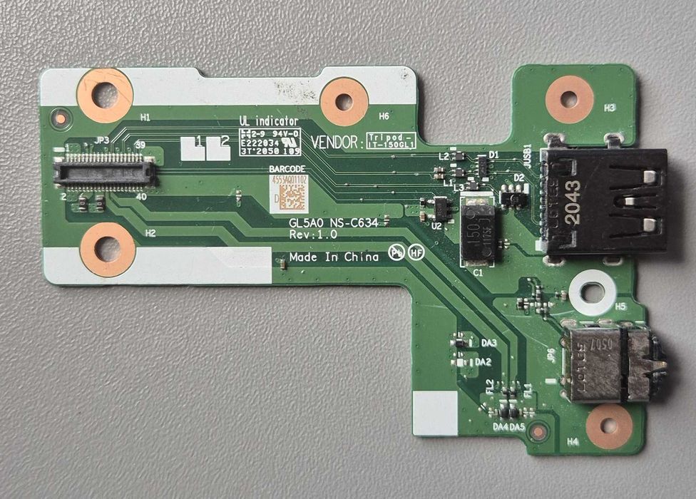 Zahara 5C50S73039 NS-C634 Płytka USB dla Lenovo ThinkPad L15 20U3 20U4