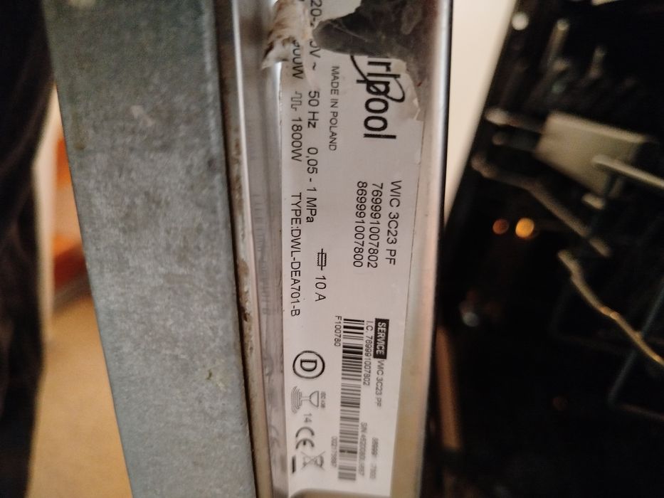 Zmywarka Whirlpool WIC 3C23 PF