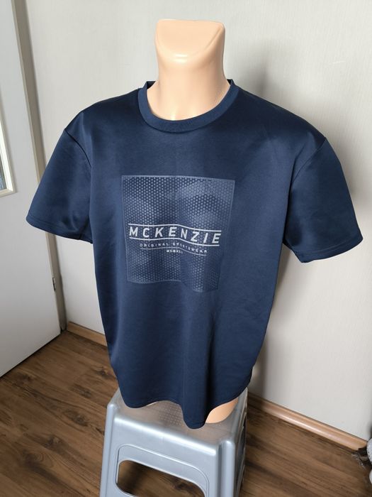 McKenzie t-shirt męski XXL granatowy poliester