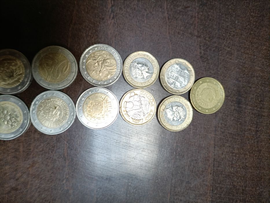 Moedas raras de dois euros
