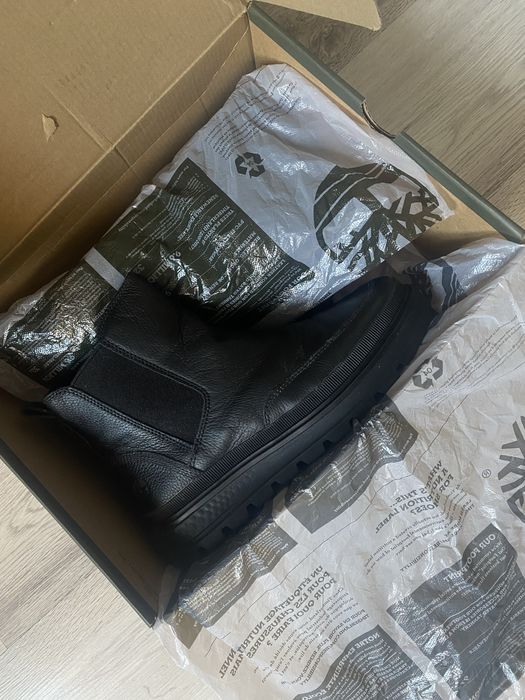 Czarne skórzane botki Timberland ray city chelsea 40