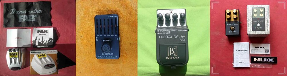 Efekty gitarowe  Boss,Mxr.Digitech,Danelectro. Akcja dobroczynna