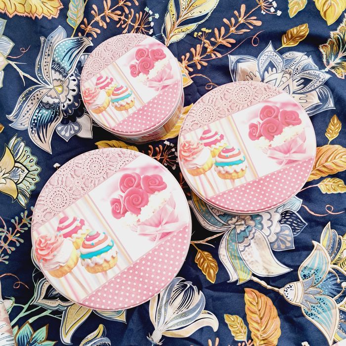 Puszki ozdobne komplet 3szt.