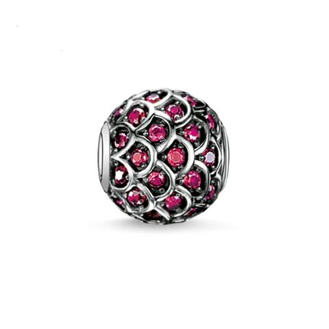 Srebro Charms Czerwone cyrkonie do Pandory S925