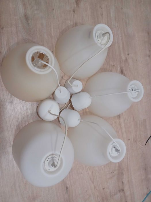 Candeeiros de teto Ikea cor branca (4 unidades)