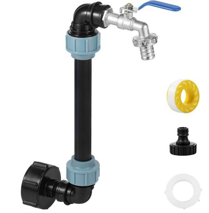 Wysoki kran do beczki mauzera 3/4" IBC