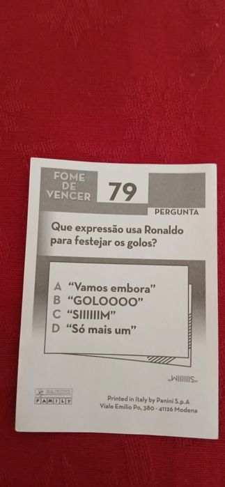 Cromo Cristiano Ronaldo, n° 79