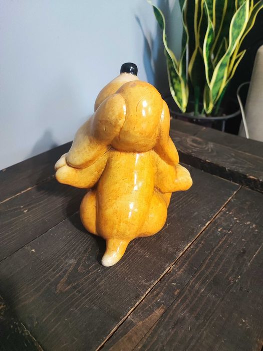 Ceramiczna figurka psa Vintage