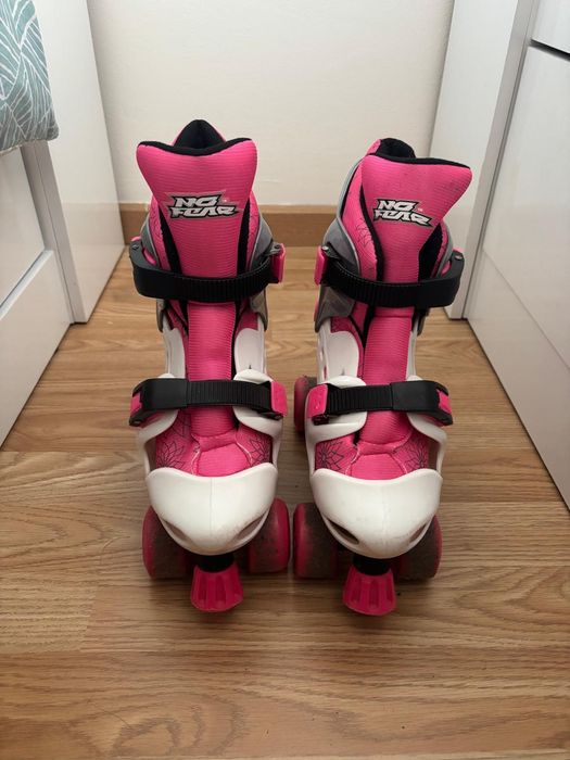 Patins No Fear + Capacete + Proteções Oxelo | Em separado ou conjunto