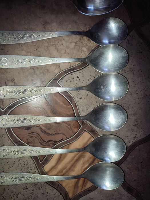 Мельхиор,столовое серебро.Клеймо МНЦ