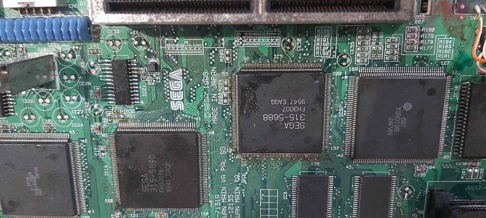 Motherboard Consola Sega Saturn - AVARIADA Para Peças