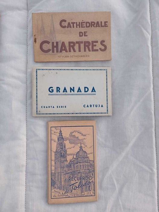 Cadernetas de postais antigos