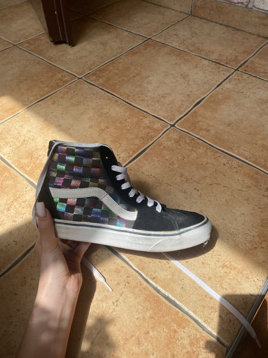 кросівки ванси,чорні,високі