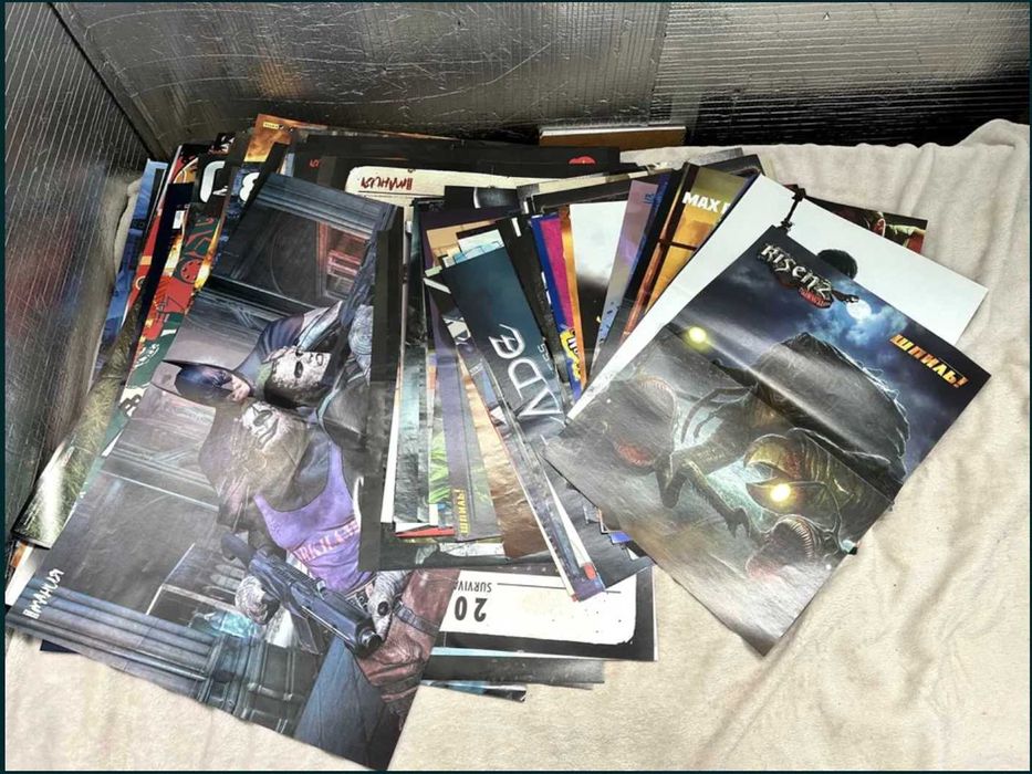 59 плакатів з ігрового журналу Шпиль (118 постерів, ігри)