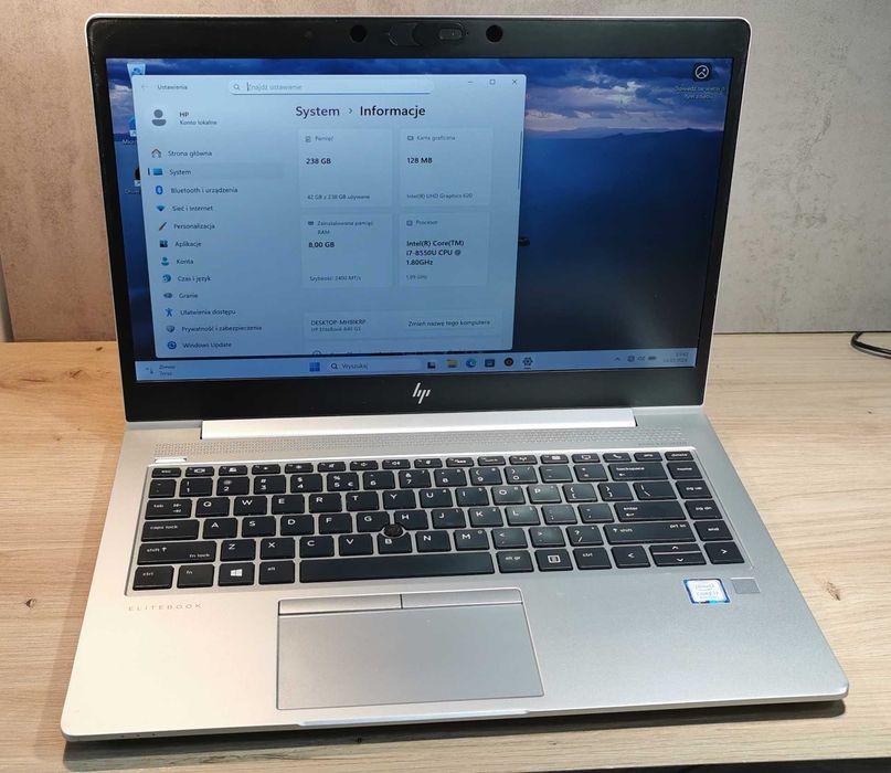 HP ELITEBOOK 840 G5 14"FHD/I5-8250u/W11P - Obudowa #00A